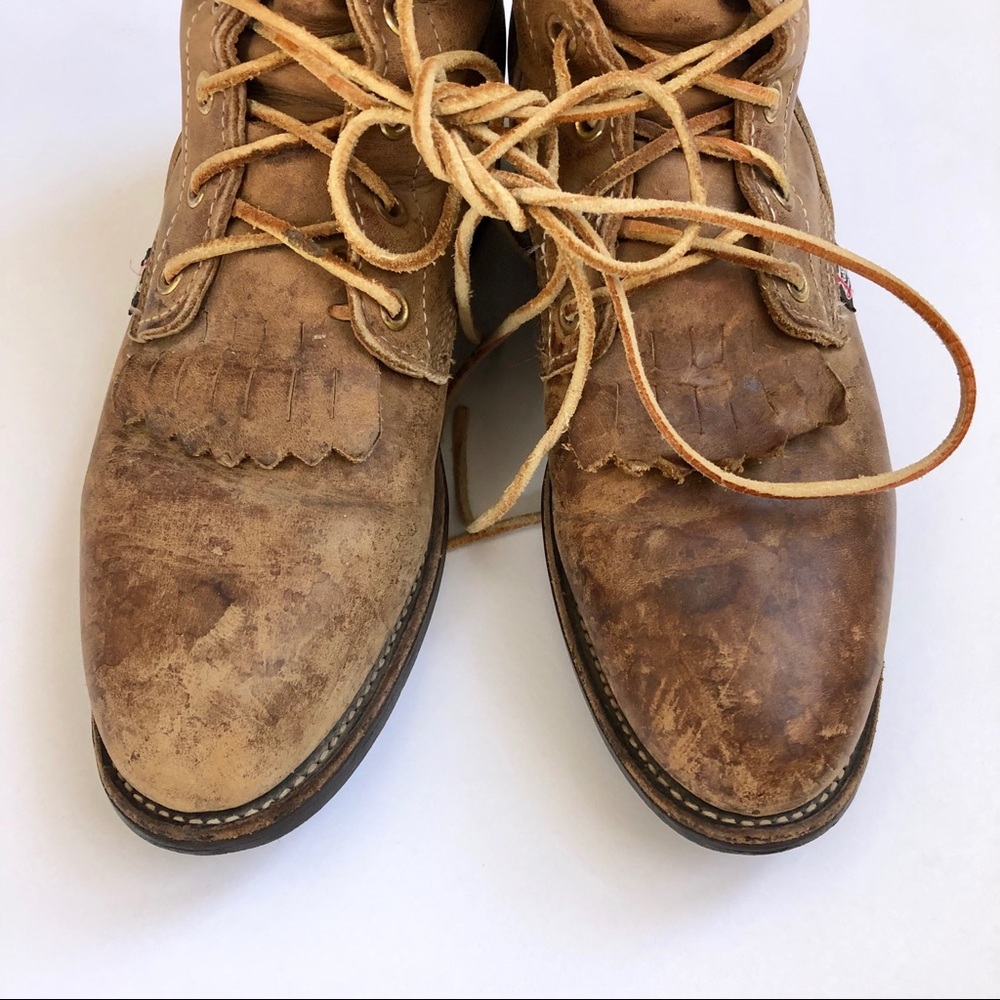 JUSTIN | Vintage Justin Boots Hipster Leather - Picture 6 of 8
